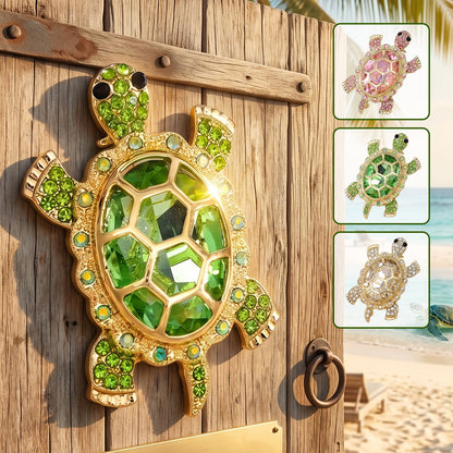 Sparkle Turtle Custom Shaped Metal Sign - Gift For Home Decor