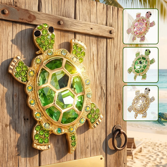 Sparkle Turtle Custom Shaped Metal Sign - Gift For Home Decor