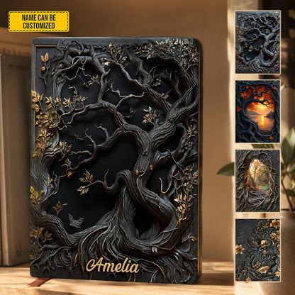 Personalized Magical Tree of Life Leather Journal