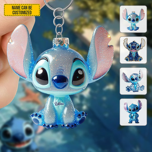 Personalized Cute Ohana Keychain