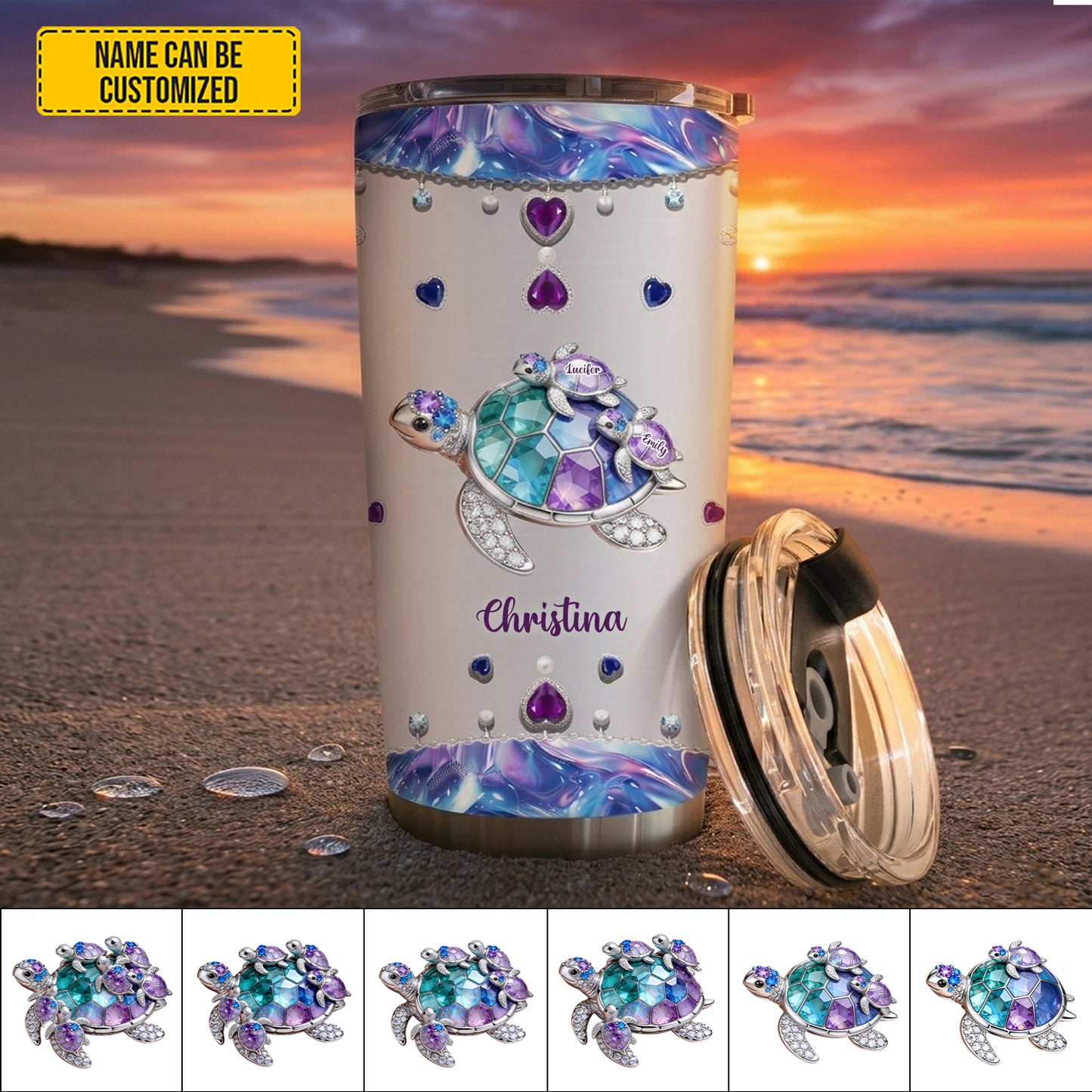 Nana Turtle Gift For Mom Grandma – Personalized Grandma Tumbler