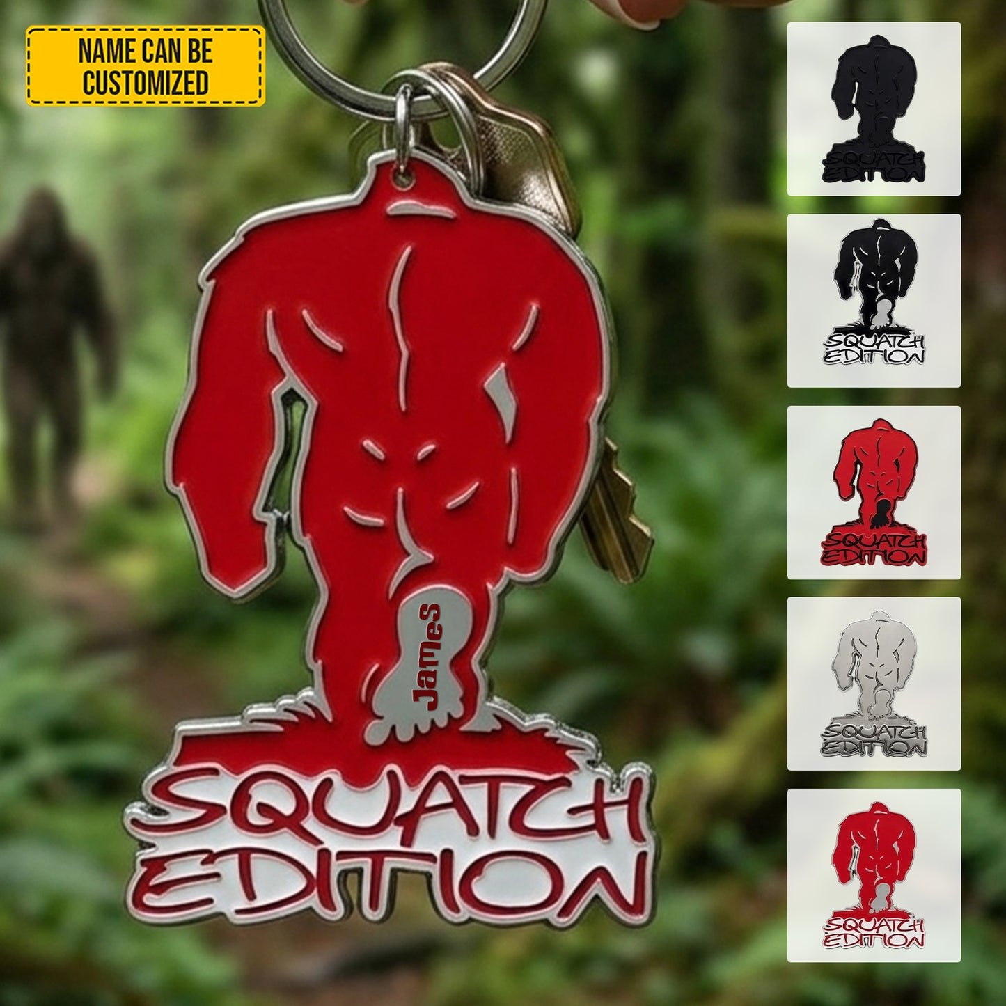 Personalized Squatch Edition Keychain