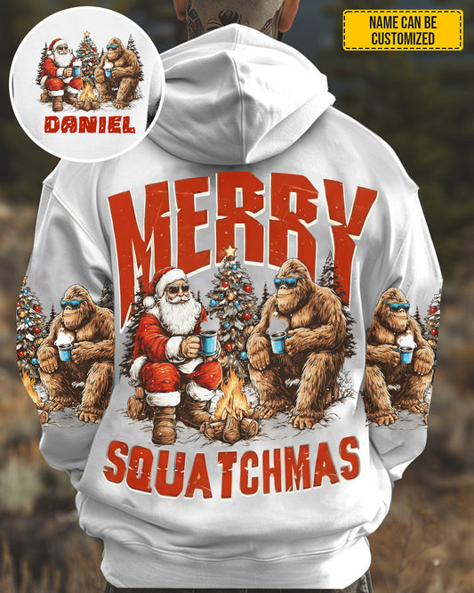 Merry Squatchmas – Personalized Sasquatch All Over Print Shirt