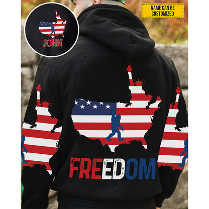 Bigfoot FREEDOM – Personalized Bigfoot All Over Print Shirt