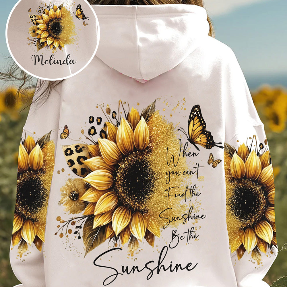 Sunflower Inspirational - Personalized Sunflower All Over Print Shirt