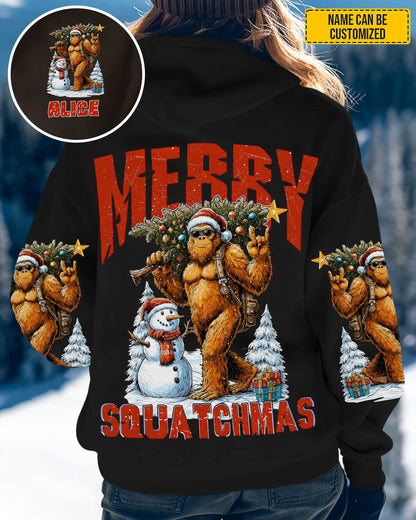 Merry Squatchmas – Personalized Sasquatch All Over Print Shirt