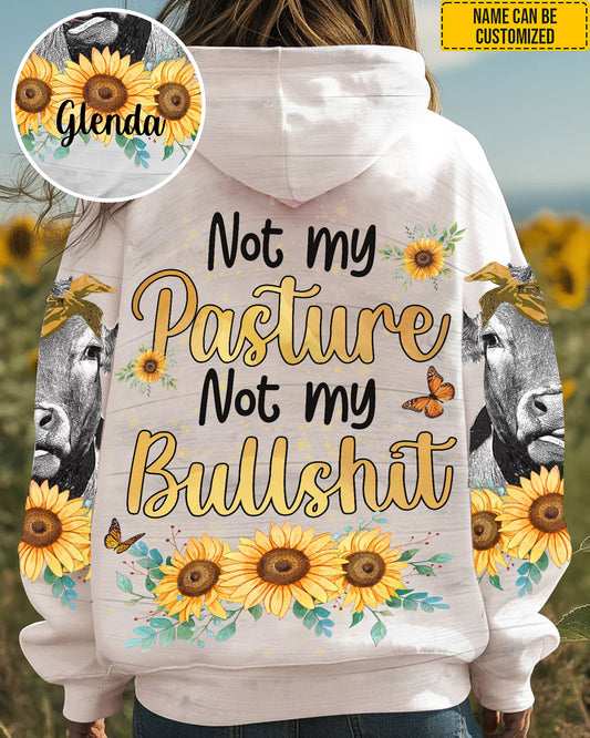 Not My Pasture - Personalized Cow All Over Print Shirt