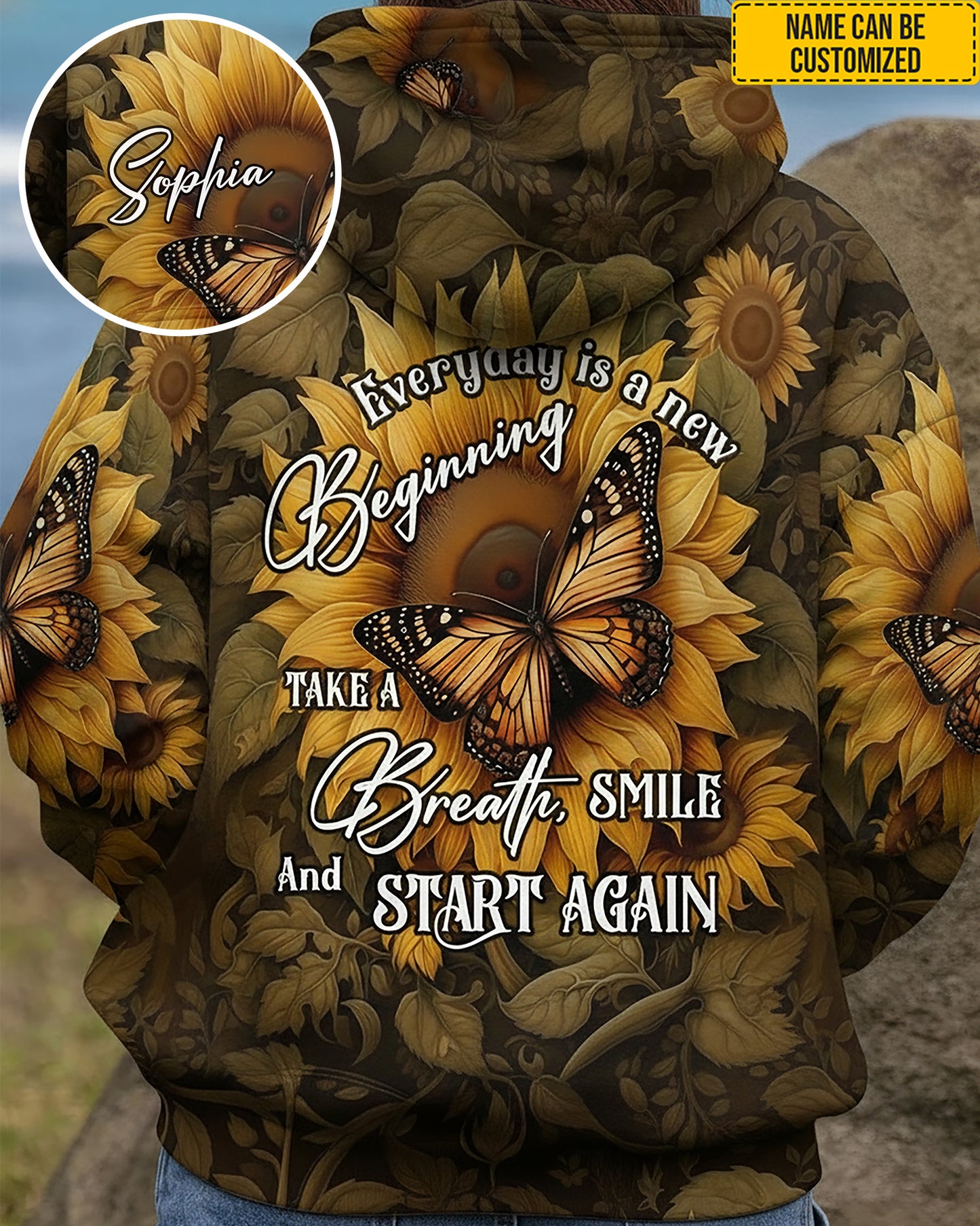 Beautiful Sunflower - Personalized All Over Print Shirt
