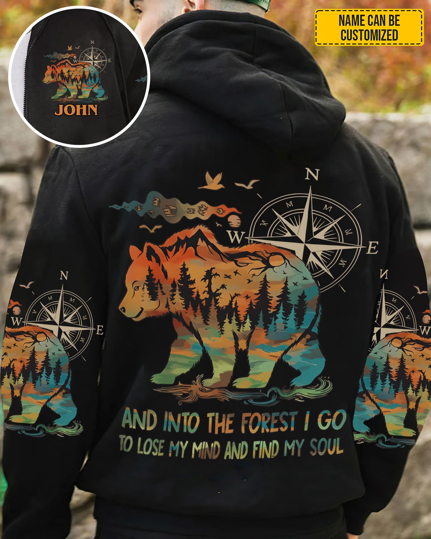 And Into The Forest I Go To Lose My Mind And Find My Soul – Personalized All Over Print Shirt