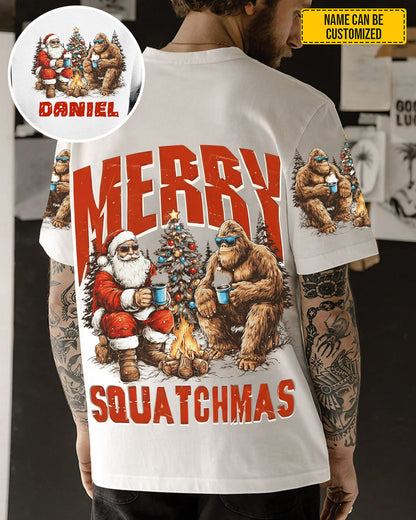 Merry Squatchmas – Personalized Sasquatch All Over Print Shirt