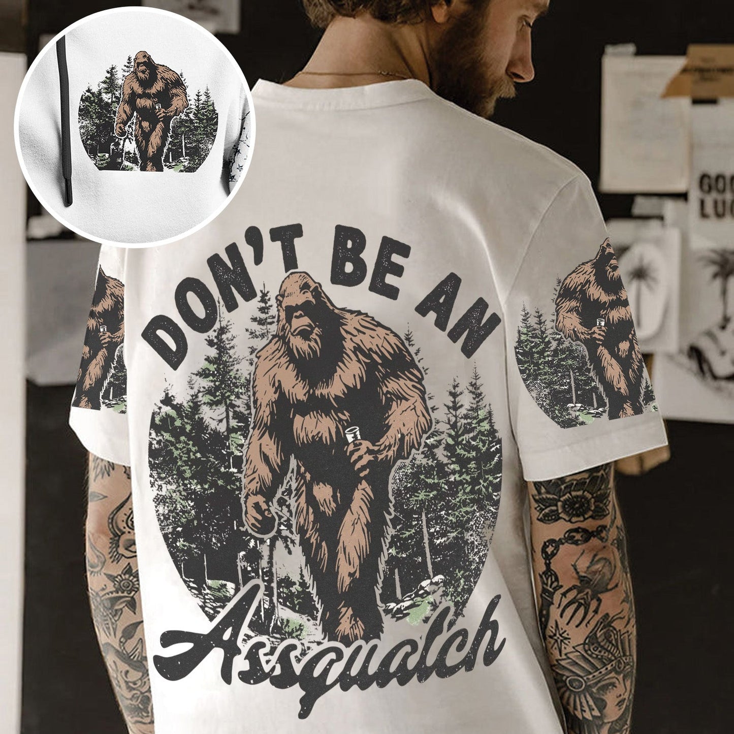 Don’t Be an Assquatch – Personalized Funny All Over Print Shirt