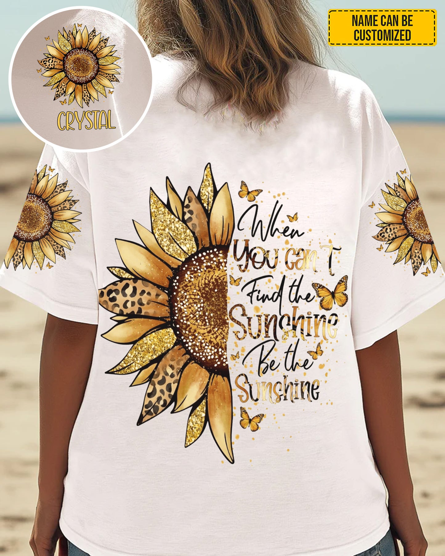 Sunflower Sunshine - Personalized Sunflower All Over Print Shirt