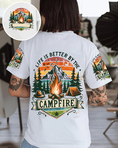 Personalized Life Is Better By The Campfire All Over Print Shirt