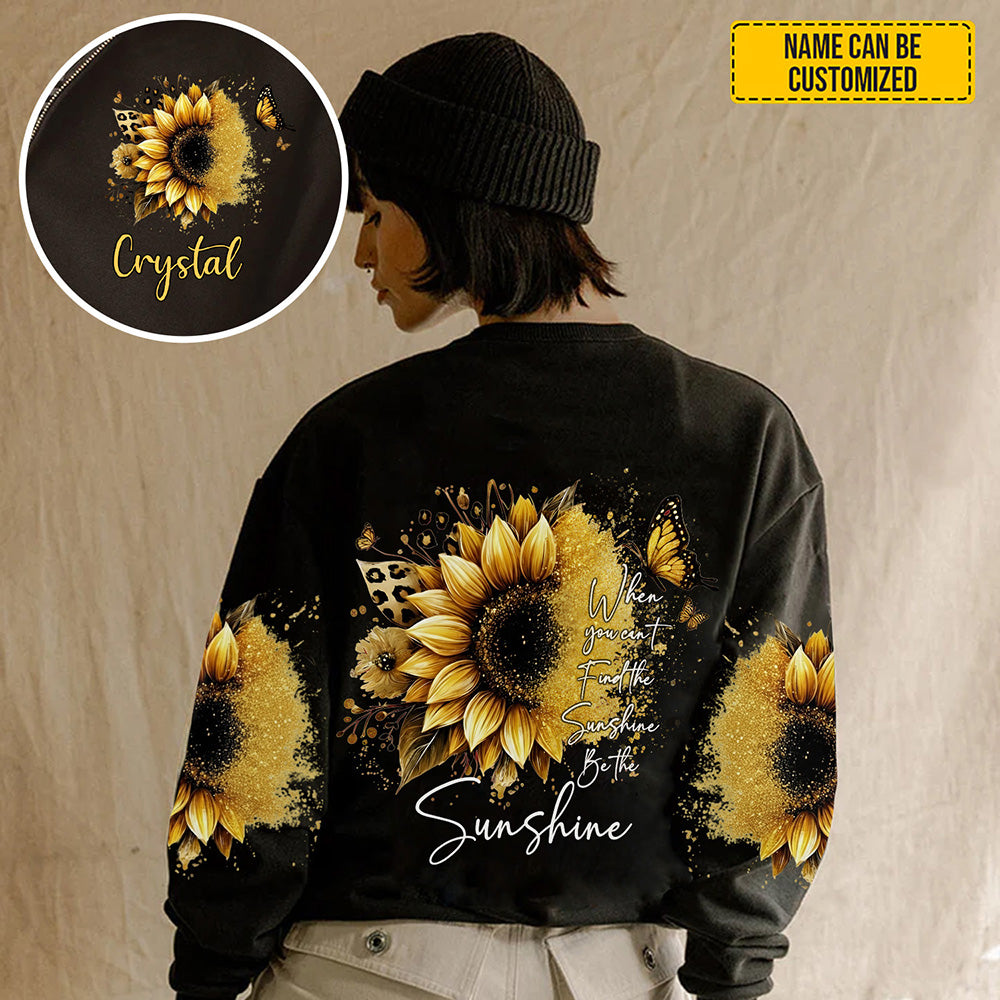 Sunflower Inspirational - Personalized Sunflower All Over Print Shirt