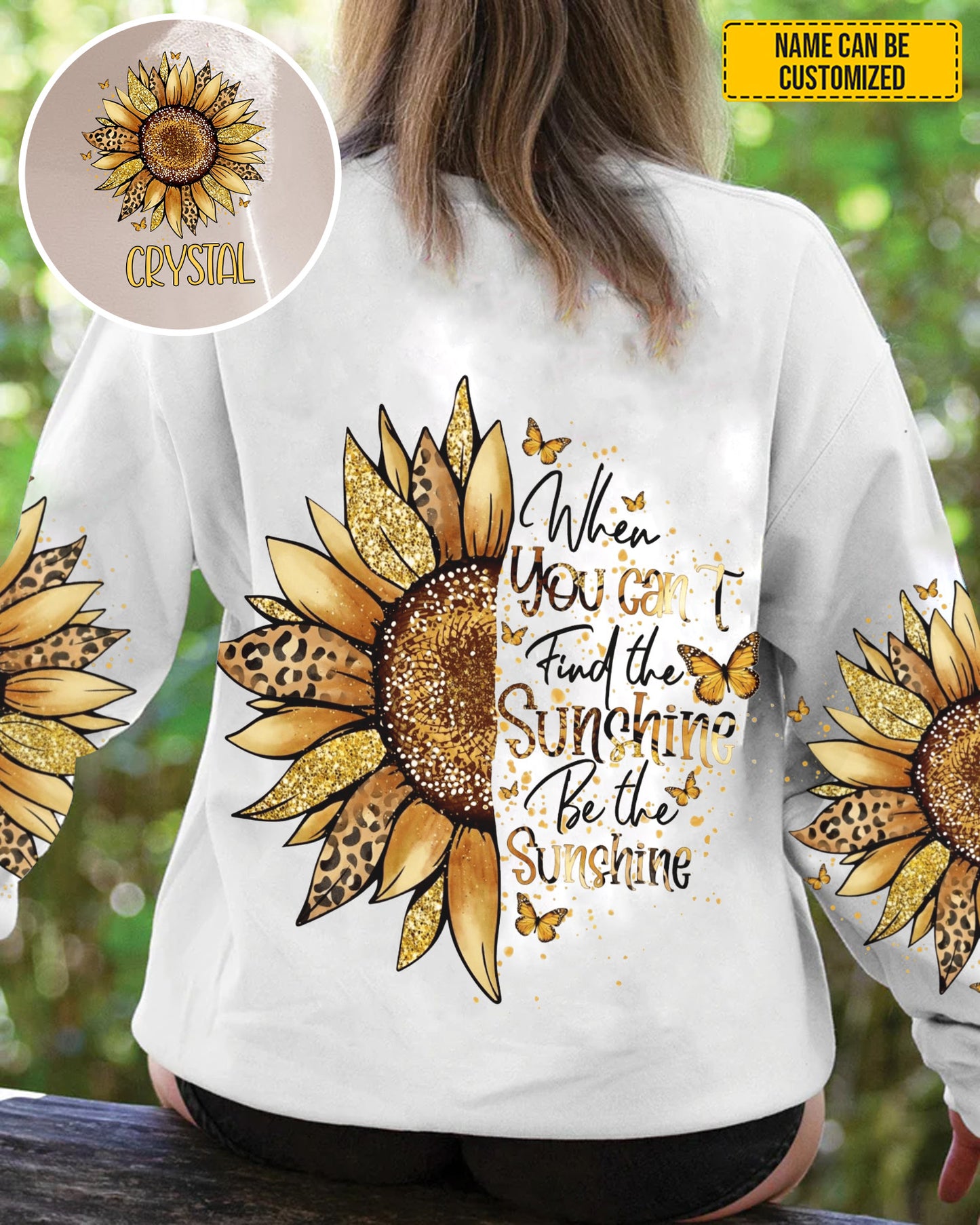 Sunflower Sunshine - Personalized Sunflower All Over Print Shirt