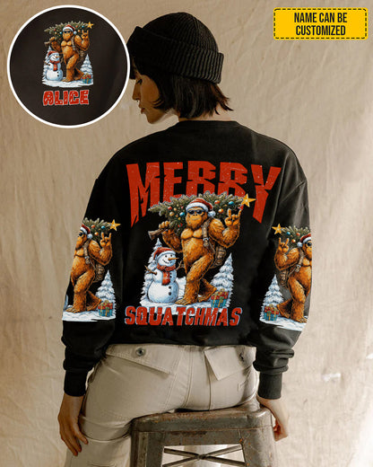 Merry Squatchmas – Personalized Sasquatch All Over Print Shirt