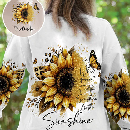 Sunflower Inspirational - Personalized Sunflower All Over Print Shirt