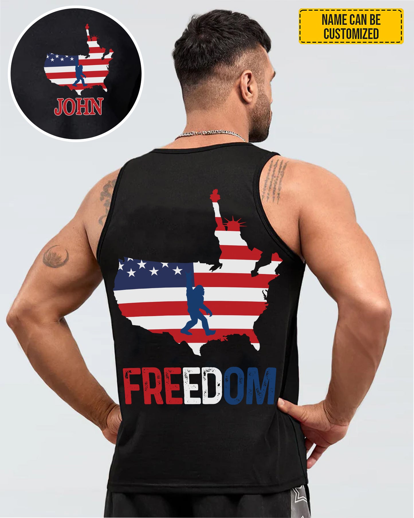 Bigfoot FREEDOM – Personalized Bigfoot All Over Print Shirt