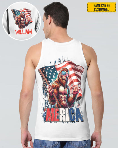 AMerica Flag – Personalized Bigfoot All Over Print Shirt