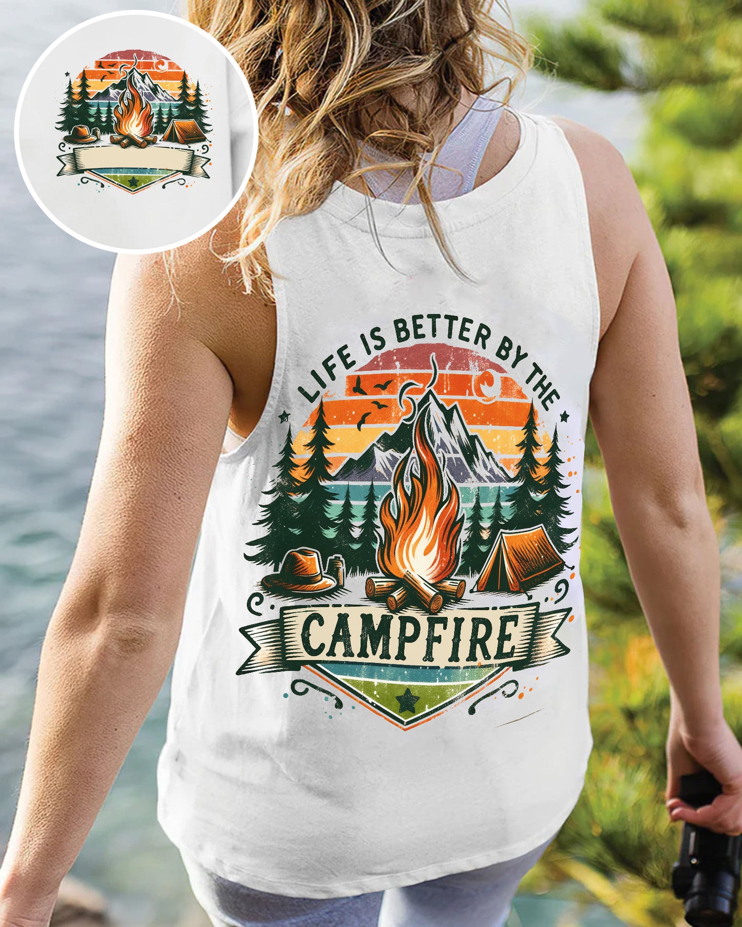 Personalized Life Is Better By The Campfire All Over Print Shirt