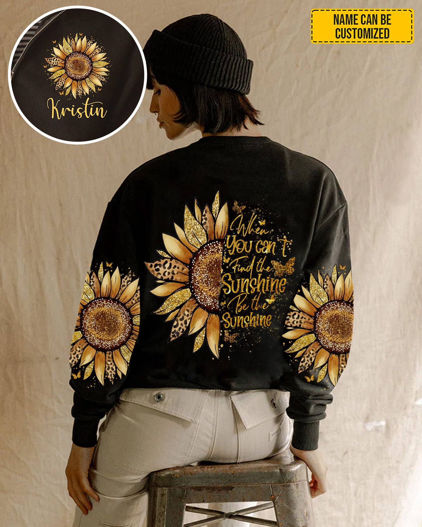 Be The Sunshine - Personalized Sunflower All Over Print Shirt