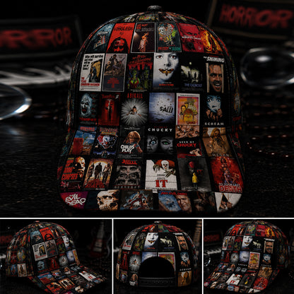 Classic Horror Movie Posters Collage Classic Cap