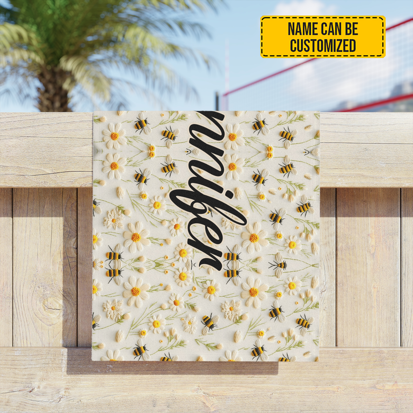 Bee & Daisy  - Personalized Quick-dry Beach Towel/ Bath Towel