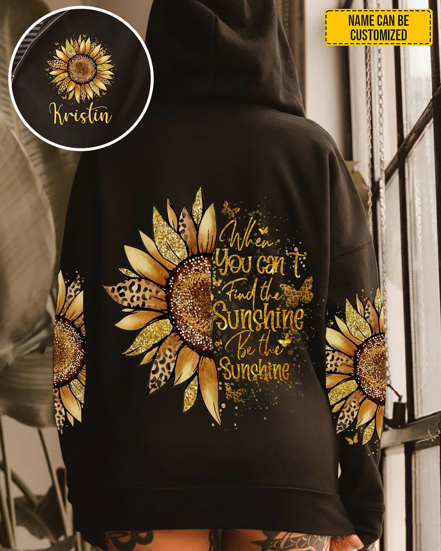 Be The Sunshine - Personalized Sunflower All Over Print Shirt