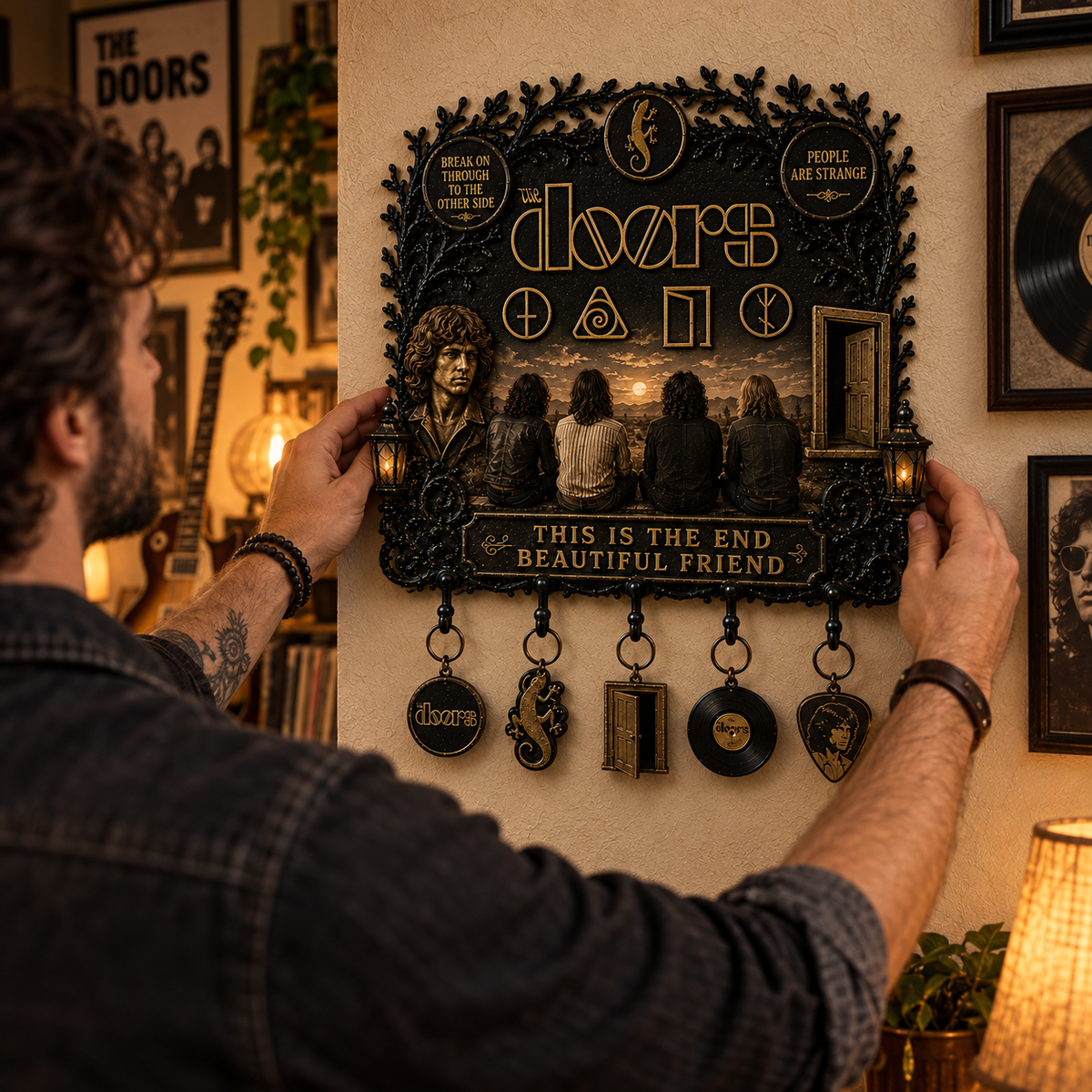 The Doors Rock Legend Wall Key Holder – Music Legend Wall Key Rack