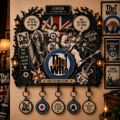 The Who Long Live Rock ’N’ Roll Wall Key Holder – Music Legend Wall Key Rack