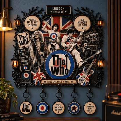 The Who Long Live Rock ’N’ Roll Wall Key Holder – Music Legend Wall Key Rack