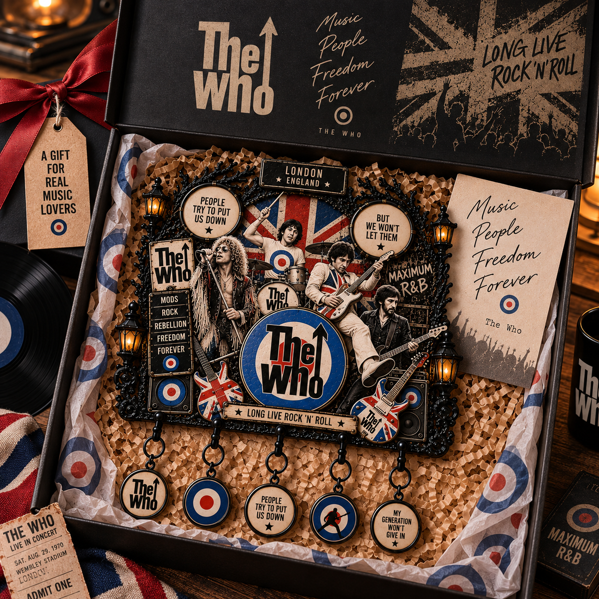 The Who Long Live Rock ’N’ Roll Wall Key Holder – Music Legend Wall Key Rack