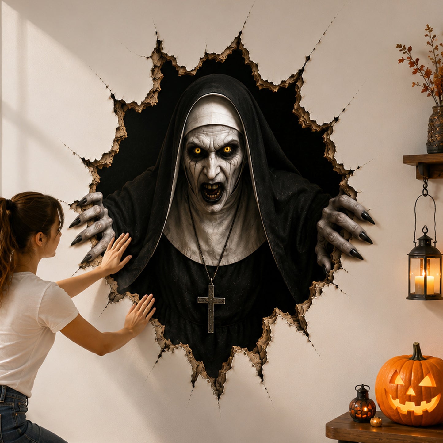 Halloween 3D Horror Wall Decal