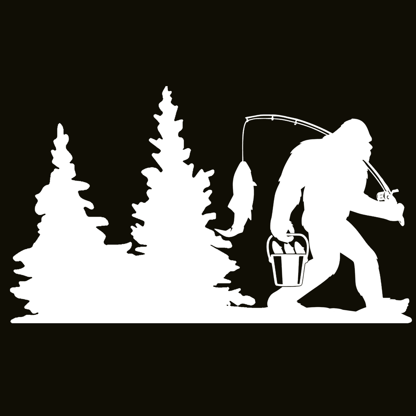 Bigfoot Windshield Sticker