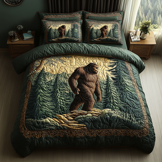 Wild Woodsman Quilted Bedding Set