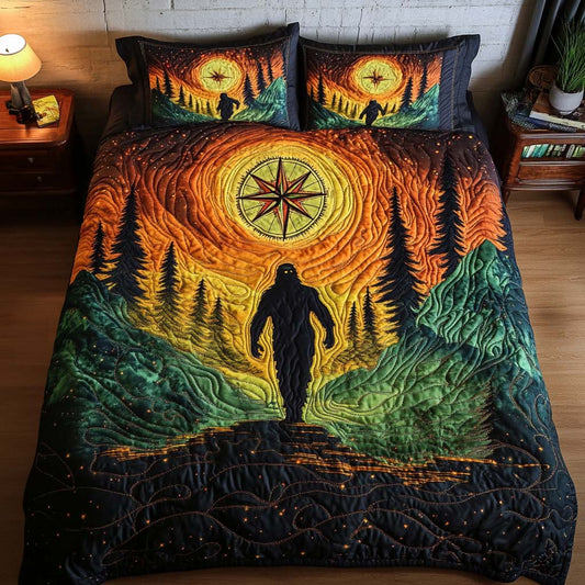 Wilderness Path - Bigfoot Quilted Bedding set