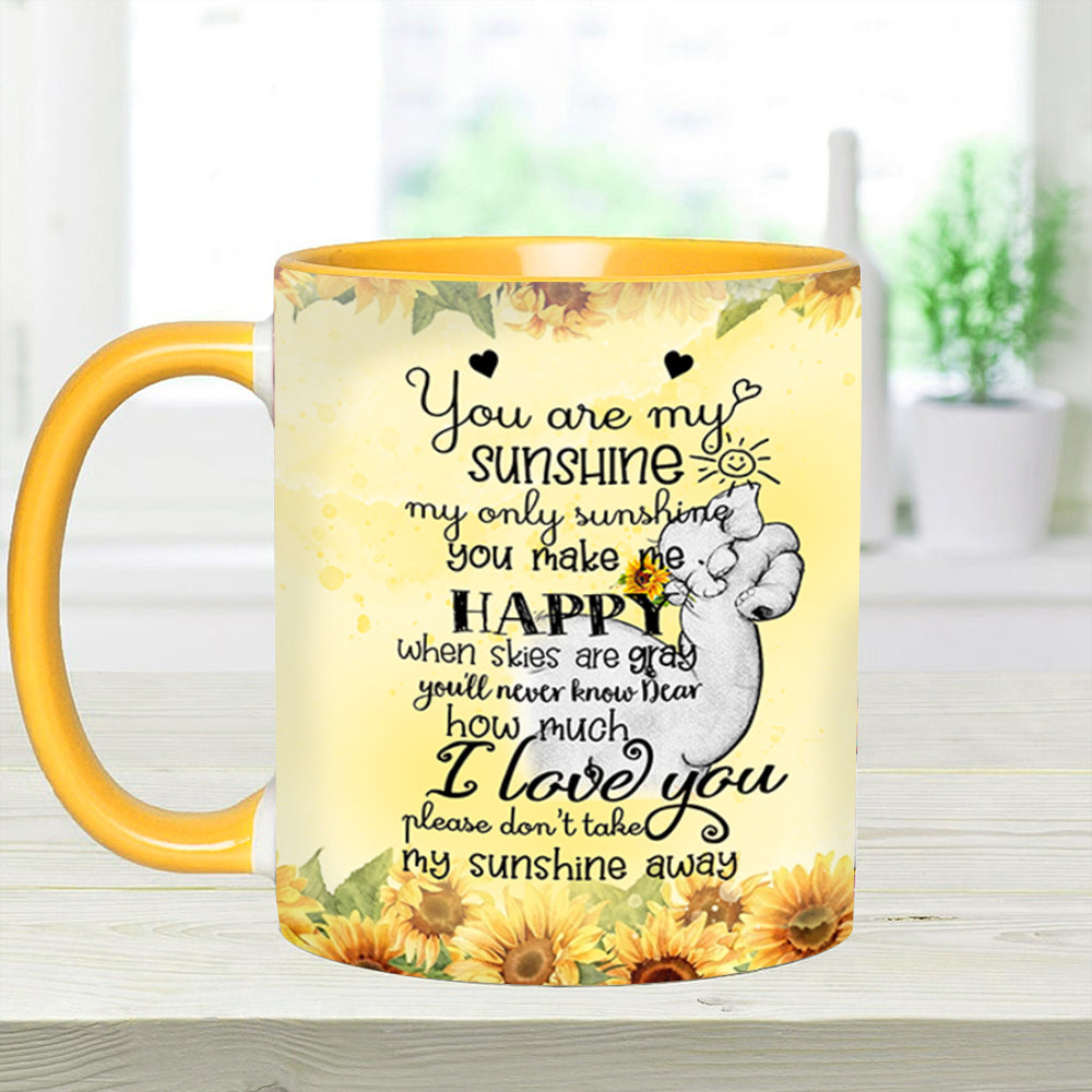 You're My Sunshine Elephant - Personalized Accent Mug