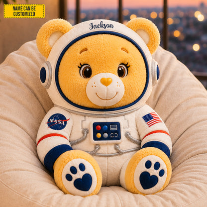 Personalized Astronaut Bear Custom Shape Pillow