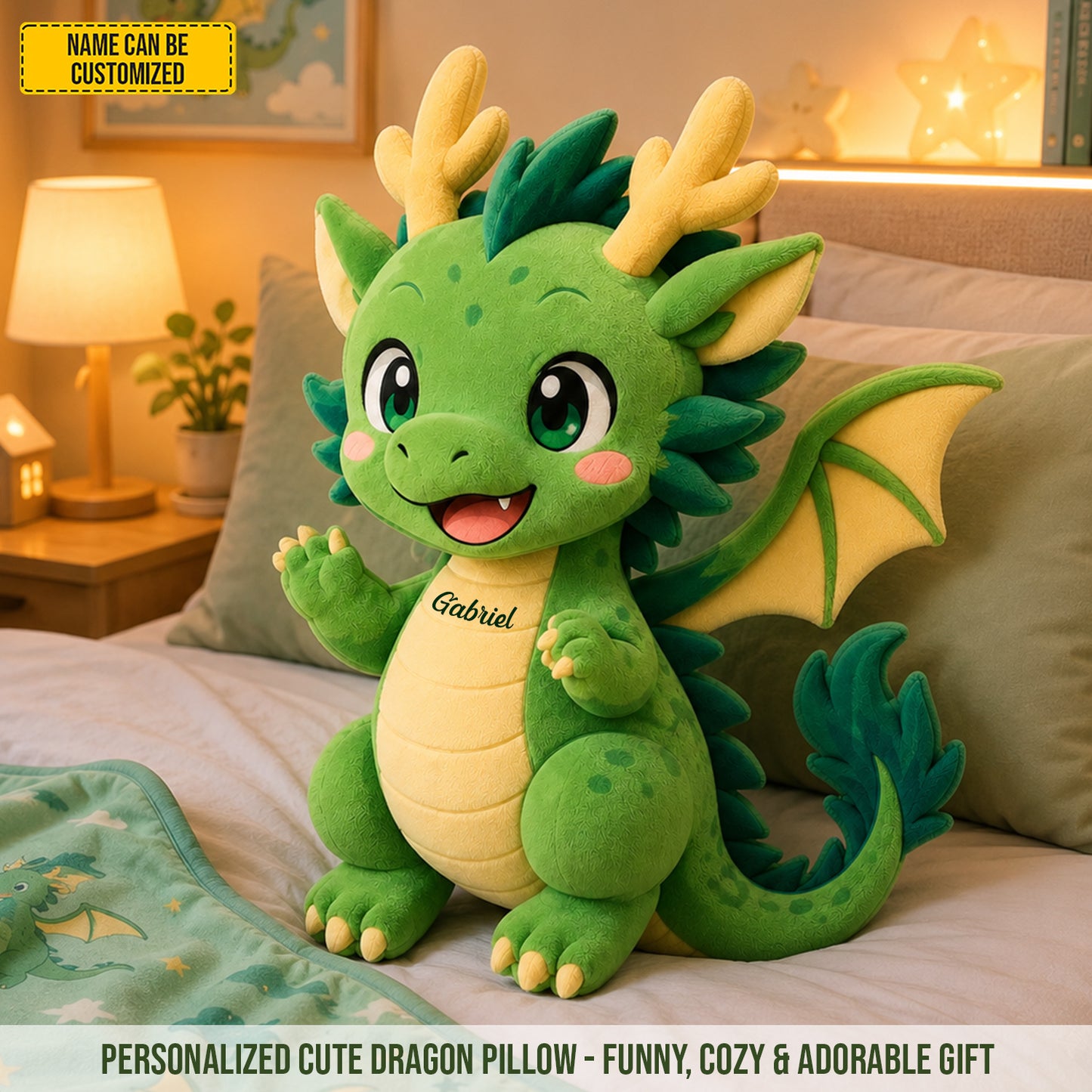 Personalized Cute Dragon Custom Shaped Pillow