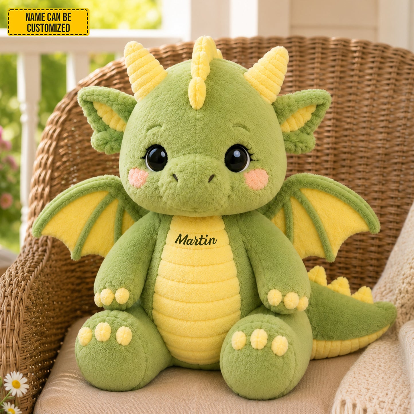Personalized Baby Dragon Custom Shape Pillow
