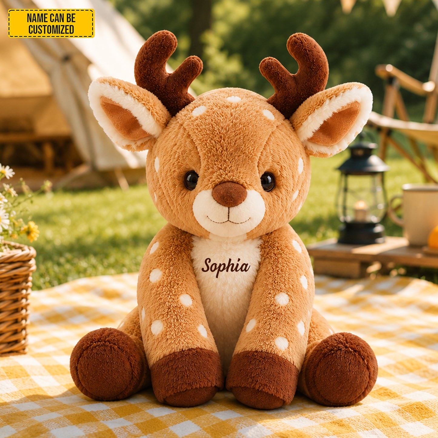 Personalized Reindeer Custom Shaped Pillow
