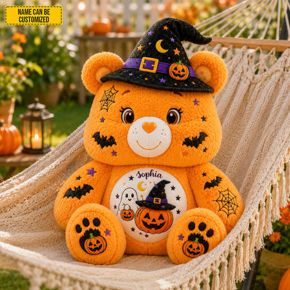Personalized Halloween Bear Pillow
