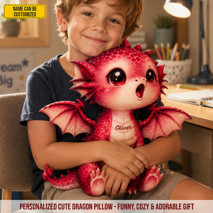 Personalized Cute Dragon Custom Shaped Pillow