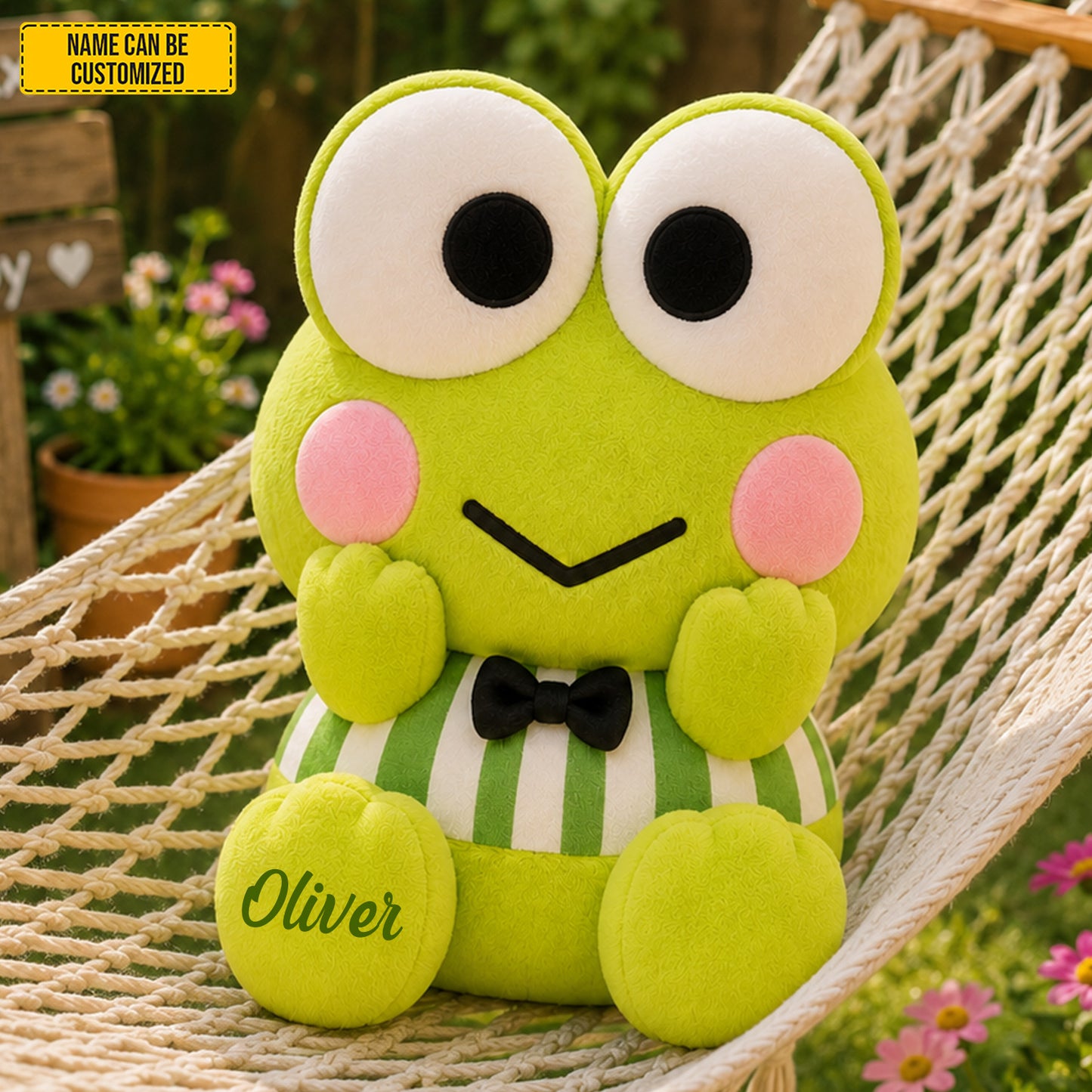 Personalized Cute Frog Shaped Pillow