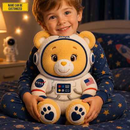 Personalized Astronaut Bear Custom Shape Pillow