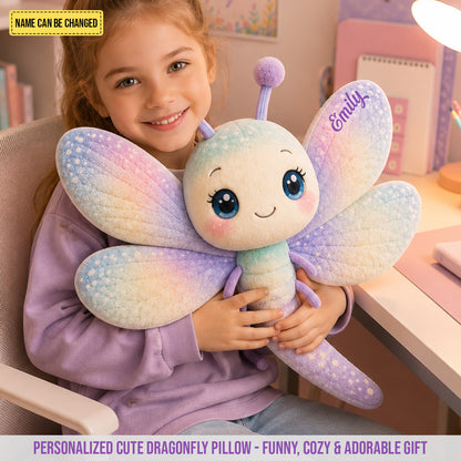 Personalized Cute Dragonfly Custom Shaped Pillow