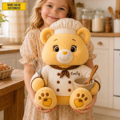 Personalized Chef Bear Custom Shape Pillow