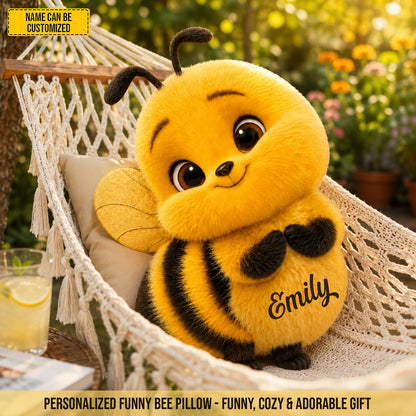 Personalized Cute Bee Shape Pillow