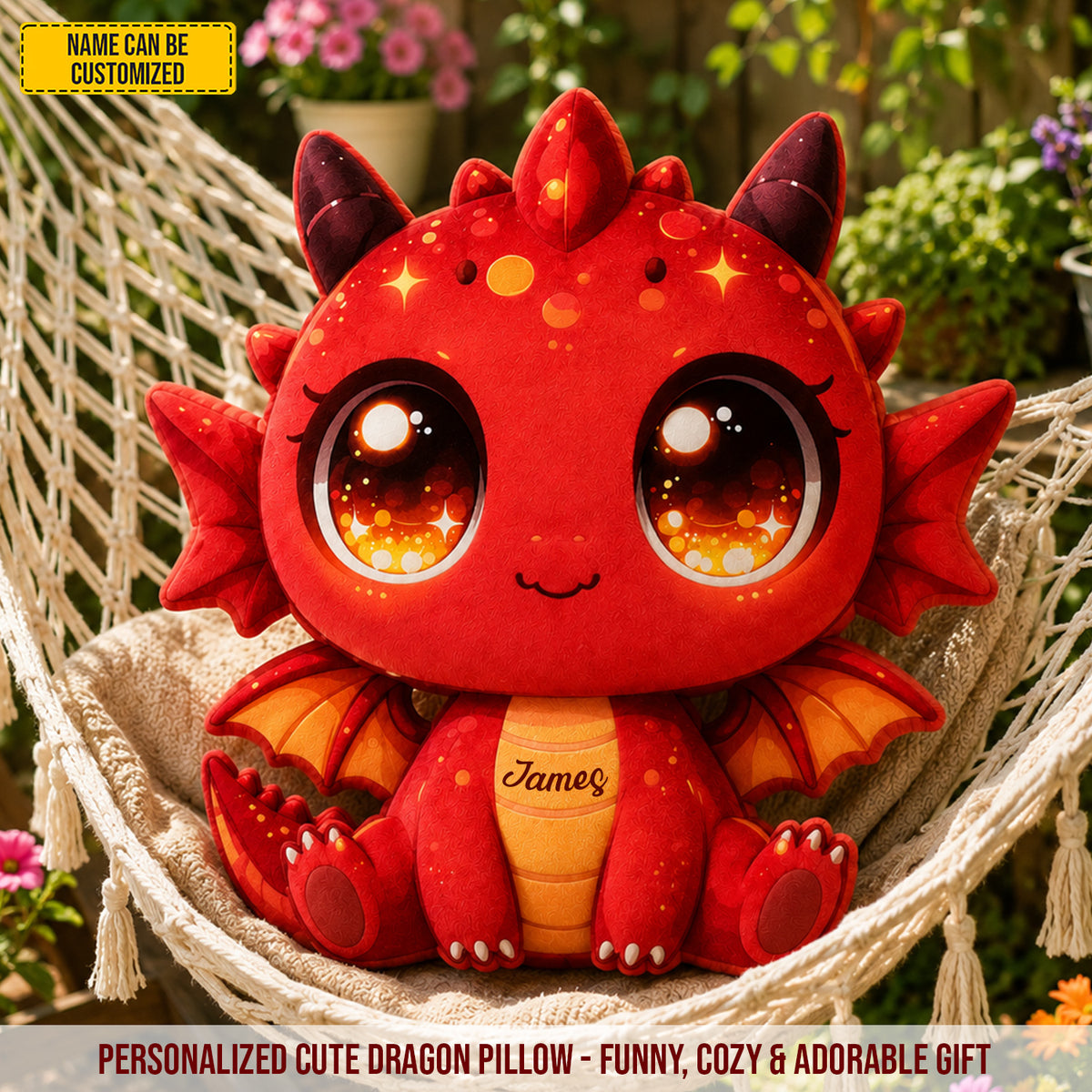 Personalized Cute Dragon Custom Shaped Pillow