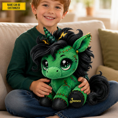 Personalized Spooky Unicorn Custom Shaped Pillow